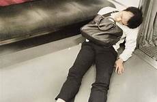 drunk japanese falling asleep places public people izismile klyker