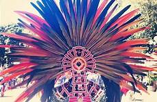 penacho azteca aztec aztecas headdress penachos carnaval popocatepetl dancer chicano danzantes plumario
