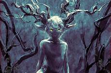 fantasy creatures satyr dark mythical faun deviantart skey anime forest character fauno creature magical concept digital board mythological beautiful arte