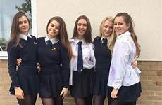 school girl uniform girls uniforms cute catholic british outfits private women escolar schoolgirls cane uniforme ropa colegio laughing sexy outfit
