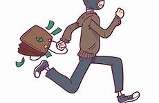 running money thief shoplifting theif away clipart clip stealing bag vector illustrations illustration stock clipartmag preview