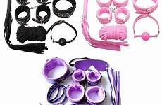 toy adult sex whip handcuffs collar pcs pu fetish erotic couple leather game set