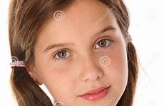 girl close preteen portrait adorable pretty young stock face teenage hair dark honey dreamstime fashion preview make