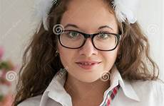 glasses schoolgirl smiling preview