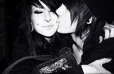 emo cute couple kiss tumblr girl boy scene