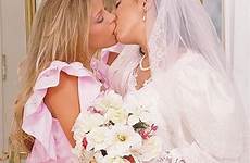 wedding girls lesbian brides kissing two show lesbians women making bride bridesmaid dresses girl choose board