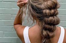 ponytail braided braiding hair theglossychic bun