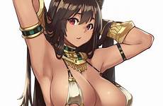 houtengeki hentai anubis egyptian girl brown bikini female xxx original swimsuit hair luscious size erotic ears animal dark skin breasts