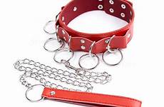 collar bdsm leather leash sex slave neck collars adult red fetish bondage erotic toys games couples pu restraints aliexpress cockring