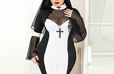 nun sexy costume nuns size cosplay plus hot halloween women sister nurse witch porno masquerade role suit church erotic babydoll