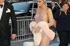 rihanna through dress naked tits hot show outfit her thefappening pro