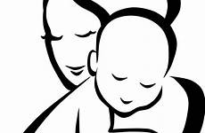 mother child clip silhouette clipart baby holding transparent library