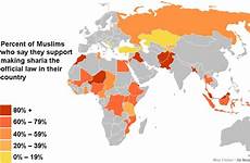 sharia maps muslims muslim map law honor killings islam country percent honour who alcohol support believe across believes graph most