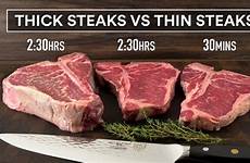 vs thick steaks vide sous thin