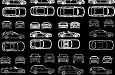dwg block autocad 2d cars cad vehicles drawing file
