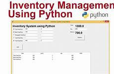 python inventory management system using