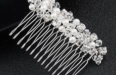 hair pins comb women jewelry styling rhinestone alloy beaded brush bridal clip female wedding girl
