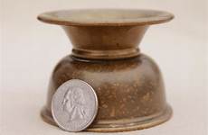 paperweight spittoon cuspidor vase brass solid tiny sample old item