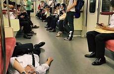 drunk falling asleep people japanese places public izismile