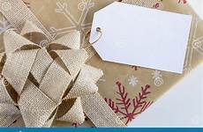 wrapped tag christmas presents present blank preview package brown