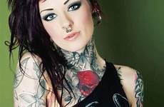 tattoos girl tattoo girls moore toni piercings punk rocker rock goth piercing female hot broad street gothic hair ink glory