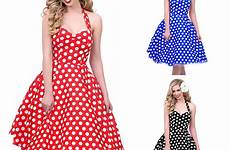 retro dress style 60s 1950s vintage polka housewife party rockabilly dot dresses pinup hepburn robe swing grown ball clothing aliexpress