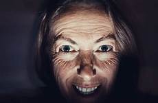 scary lady old creepy woman stock ladys