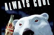 cola coca coke polar bear bears ad vintage 1993 advertising ads advertisement northern lights poster commercial always advert history osos