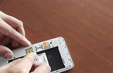 sim card insert micro smartphone correctly