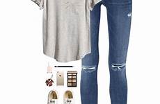 outfits teen girls cute school teenage outfit girl casual clothes teens simple summer preppy polyvore winter fashion jeans style college