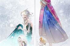 frozen elsa anna disney fanart fan princess zerochan anime wallpaper wolf queen fanpop pixiv snow background board sad sister tumblr