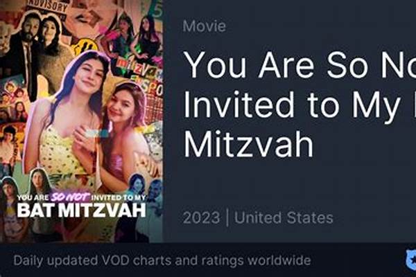 You Are SO Not Invited to My Bat Mitzvah poster