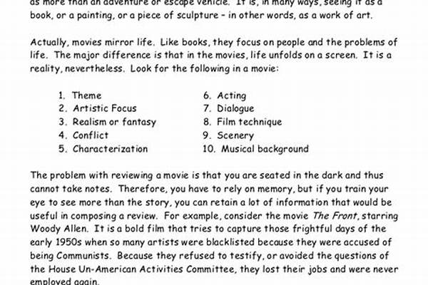 Thesis movie criticism