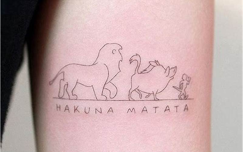 Lion King Hakuna Matata Tattoo: A Timeless Piece of Art