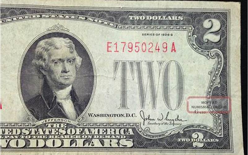 1928 Two Dollar Bill Condition