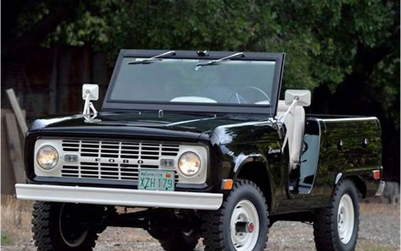 1968 Ford Bronco Roadster U13 Features