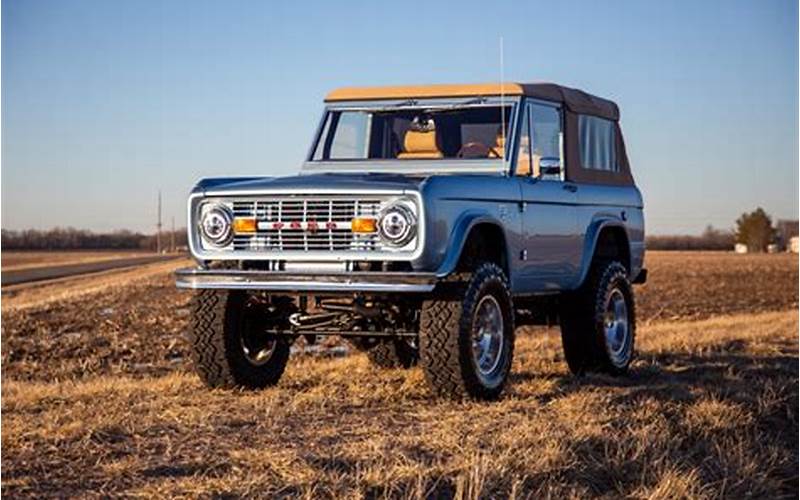 1969 Ford Fuelie Bronco Features