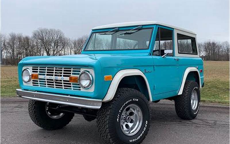 1969 To 1972 Ford Bronco