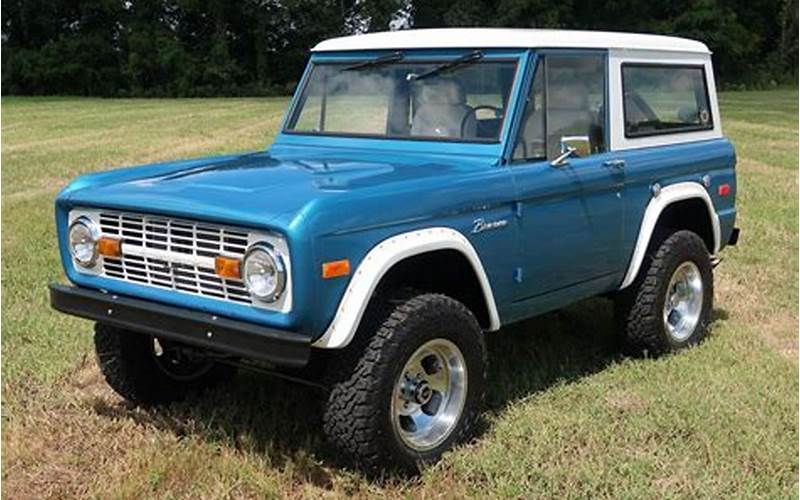 1970 Ford Bronco History