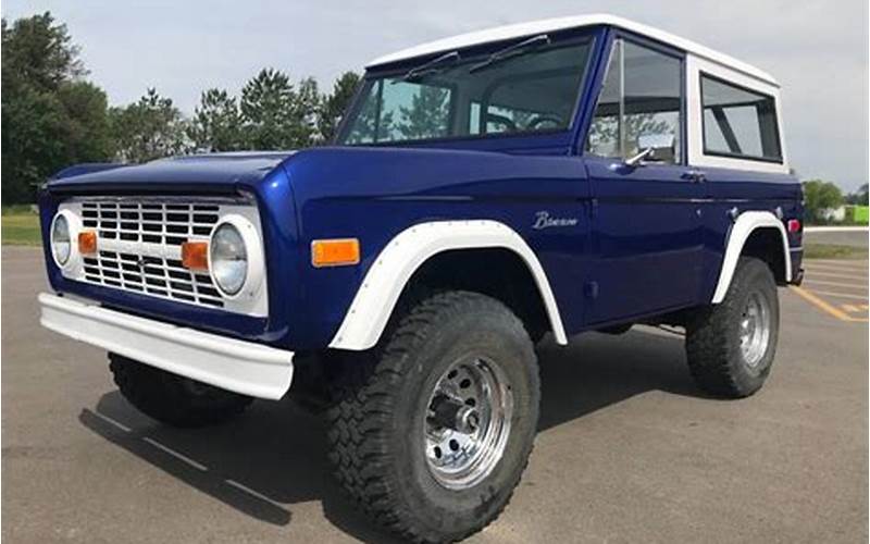 1970S Ford Bronco Value