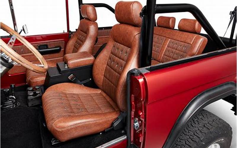 1971 Red Ford Bronco Interior
