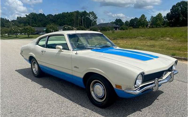 1972 Ford Maverick Blue And White