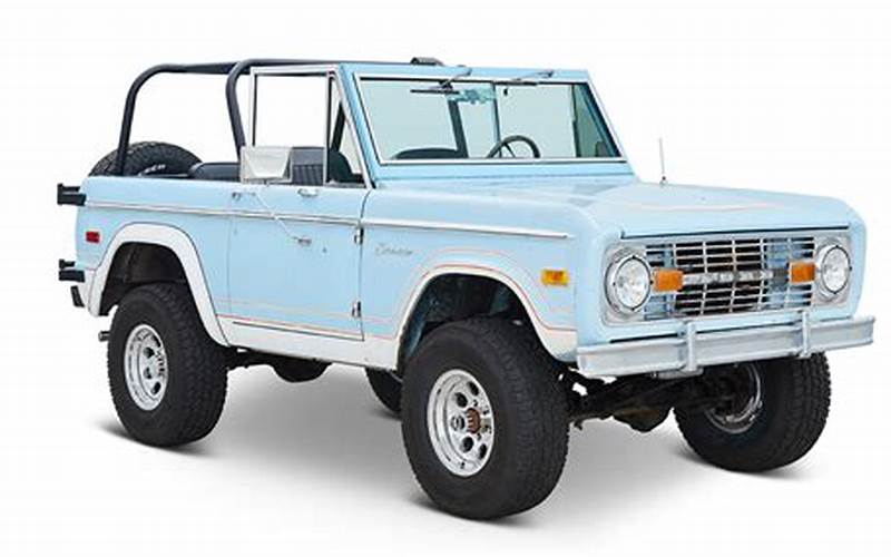 1974 Ford Bronco Convertible Features