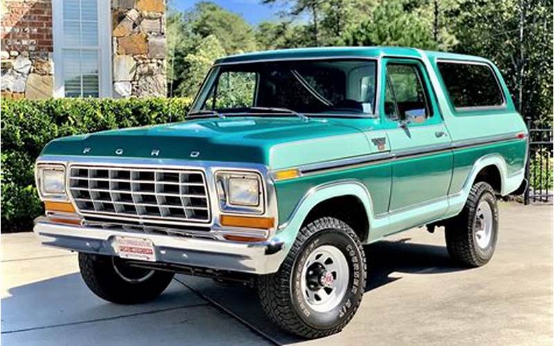 1978 Ford Bronco Condition