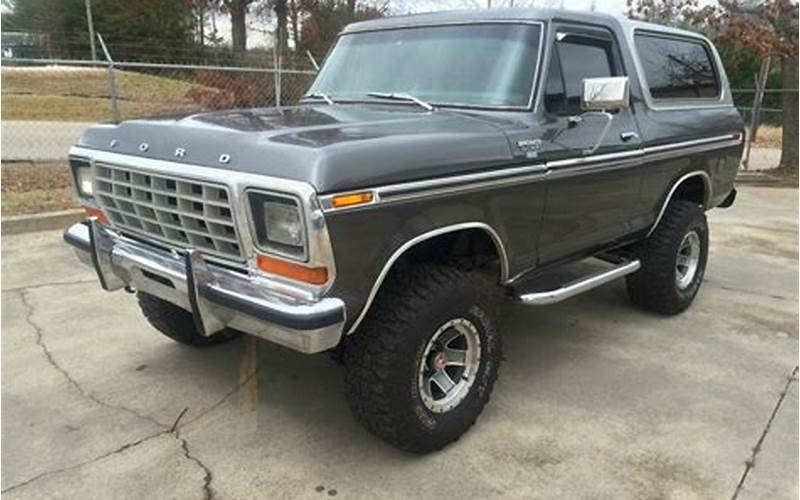 1978 Ford Bronco With A 460 Big Block For Sale