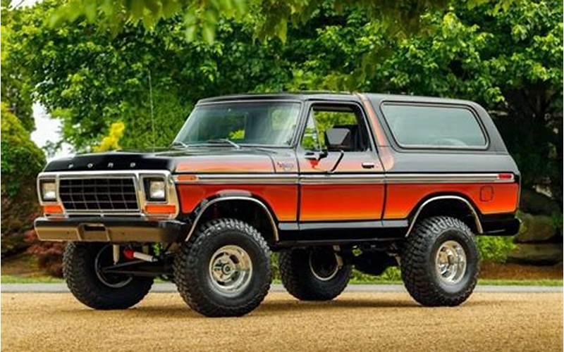 1979 Ford Bronco Freewheeling Benefits