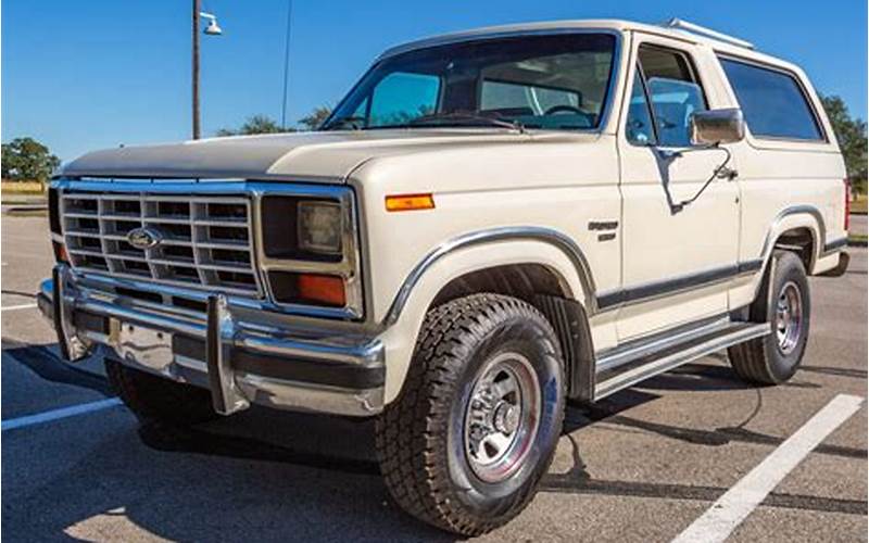 1986 Ford Bronco Xlt Exterior