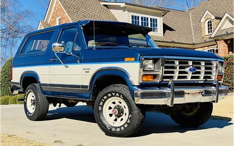 1986 Ford Bronco Xlt Sale