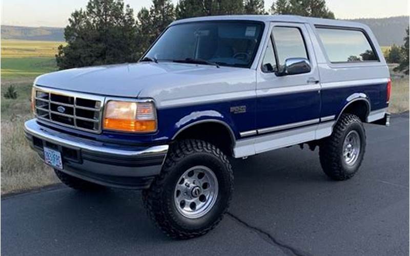 1987-1996 Ford Bronco Specs