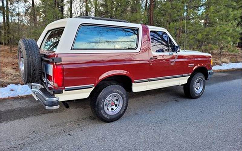 1988 Ford Bronco Xlt Exterior
